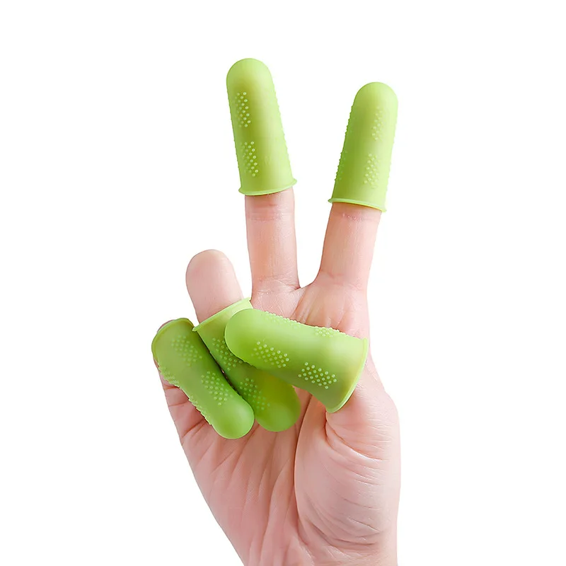 Silicone Finger Protector Sleeve Cover Anti-cut Heat Resistant Finger Sleeves Vegetable Cutting Guard,Household gadgets