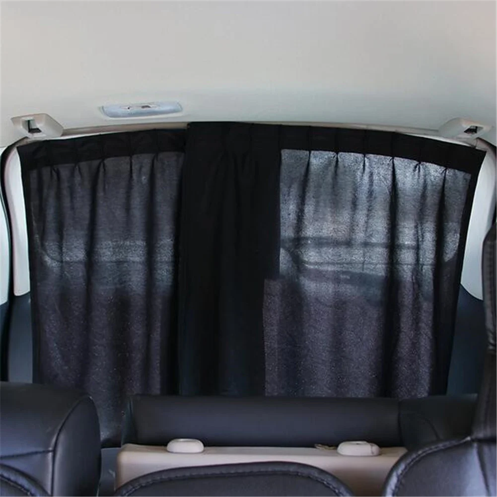 2X Car Styling Rear Window Sun Shade Curtain UV Protection Sun Visor Auto Sunshade Back Window Shield Cover Car Accessories