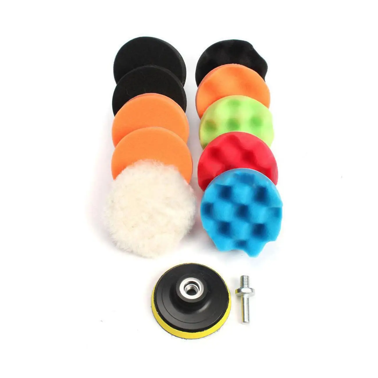 5inch 12ps Car Polishing Pads Drill Sponge Buffing Waxing Clean Polish Buffer Pad for Drill Wheel Polisher Waxer 5