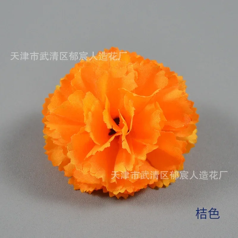 50 Fiori Artificiali Di Calendula In Seta Con Stelo – Giallo, 5,5 Cm Testa, 15 Cm Stelo – Per Decorazioni Día De Muertos, Halloween, Diwali