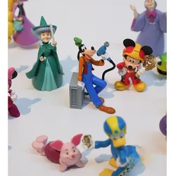 Figurines d'action Disney en PVC pour enfants, jouets, maison, décoration, cadeau, mignon, Olaf, Elsa, Winnie, Mickey 