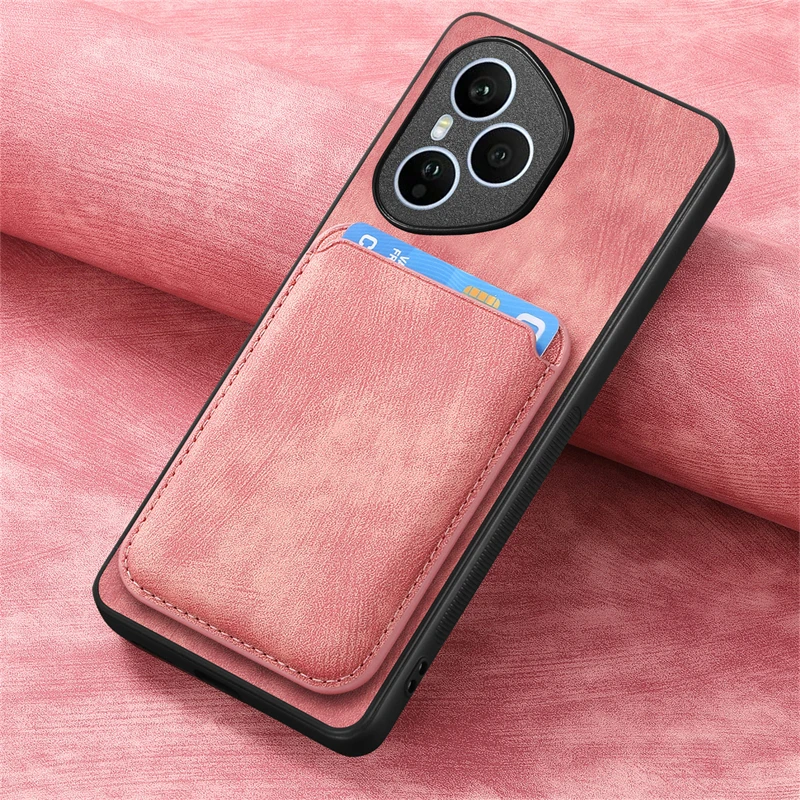 Luxury Leather Magnetic Wallet Case with Detachable Card Slot Cover