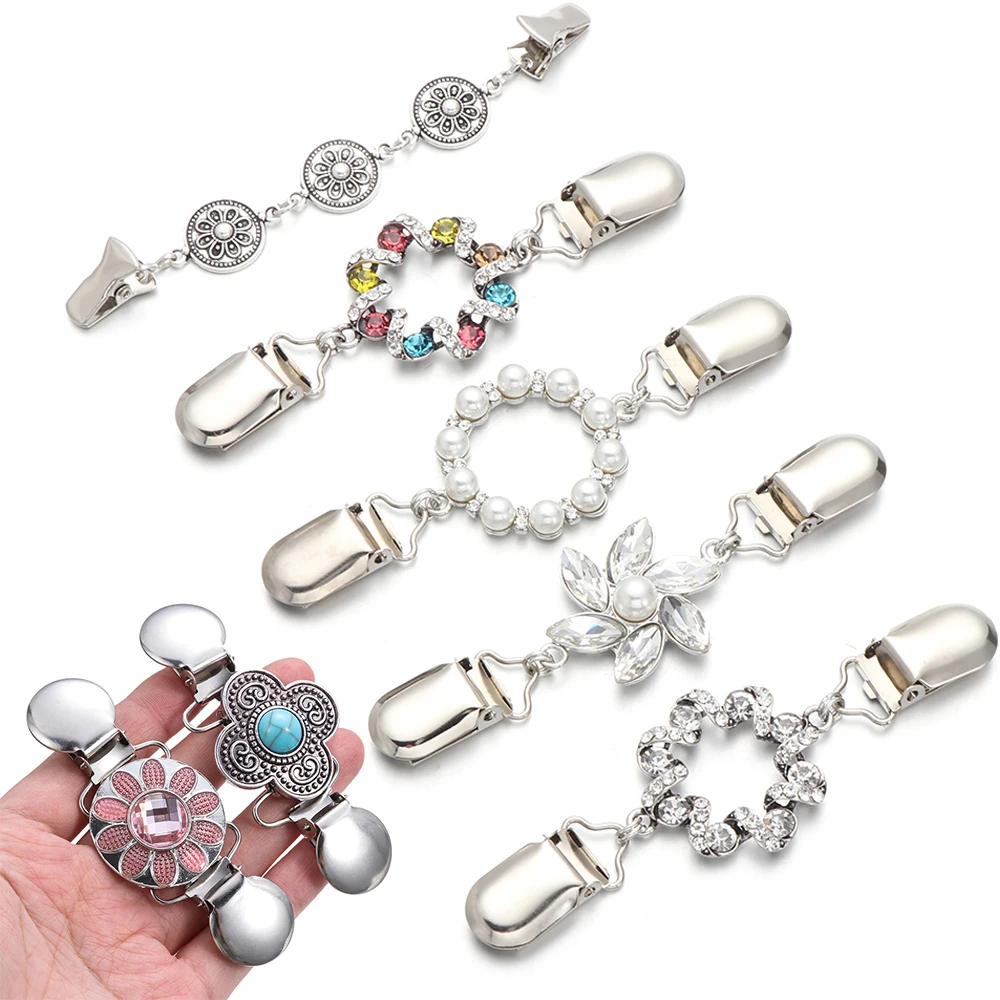 Vintage Cardigan Duck DIY Clip Pin Women Shawl Blouse Collar Sweater Scarf Clasp Charm Rhinestone Pin for Ladies clothing decor,enamel flower brooch