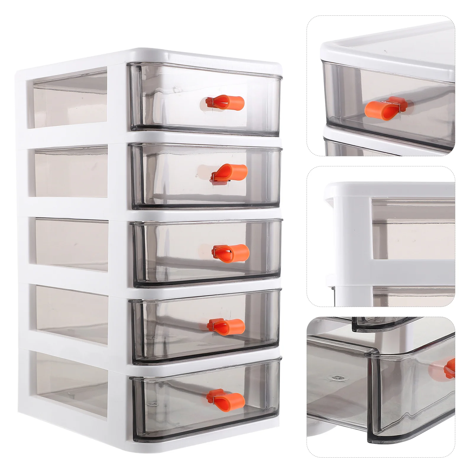 

Plastic Mini Storage Box Bin Multi-function Desk Organizer Makeup Drawers Pp Type Case Shelving Unit Office