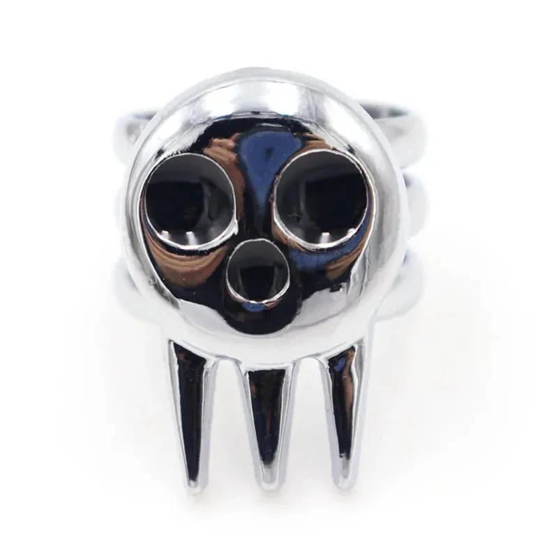 Anime Soul Eater Death The Kid Cosplay Rings Unisex Opening Adjustable Skull Ring Prop Jewelry Accessories