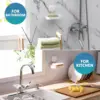 TAILI Suction Cup Soap Dish Powerful Vacuum Suction Soap Holder, Strong Sponge Holder for Shower, Bathroom, Tub and Kitchen Sink 3