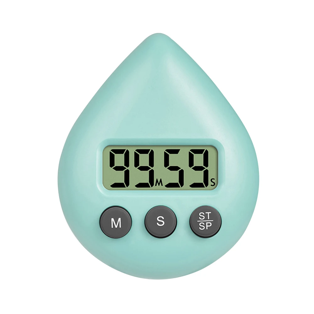 1-99 Minutes Electronic Digital Timer Loud Alarm Water Drop Shape Countdown Timer For Cooking Studying Homework Exercise Gadget 4