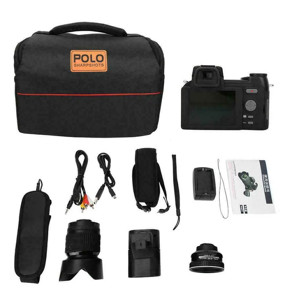 Protax/POLO D7200 Digital Video Camera 33MPcamera Digital Professional  Camera 24X Optical Zoom  Camera plus LED headlamps free first digital camera Digital Cameras