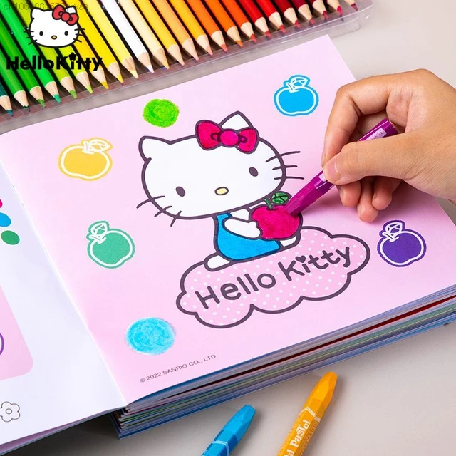 Sanrio Hello Kitty Coloring Books Relieve Pressure Adults Cute Manga  Copying Painting Drawing Graffiti Puzzle Coloring Children - AliExpress