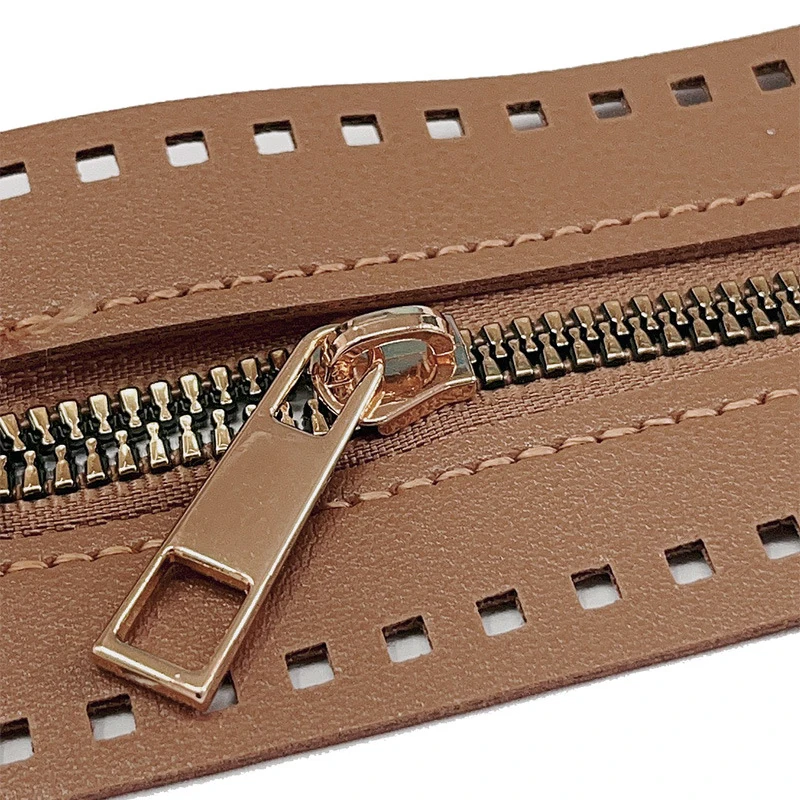 27cm long Leather Zipper Useful For Crochet Bag Hardware Soild Zipper Sewing Accessory Useful Handbag Leather Zipper