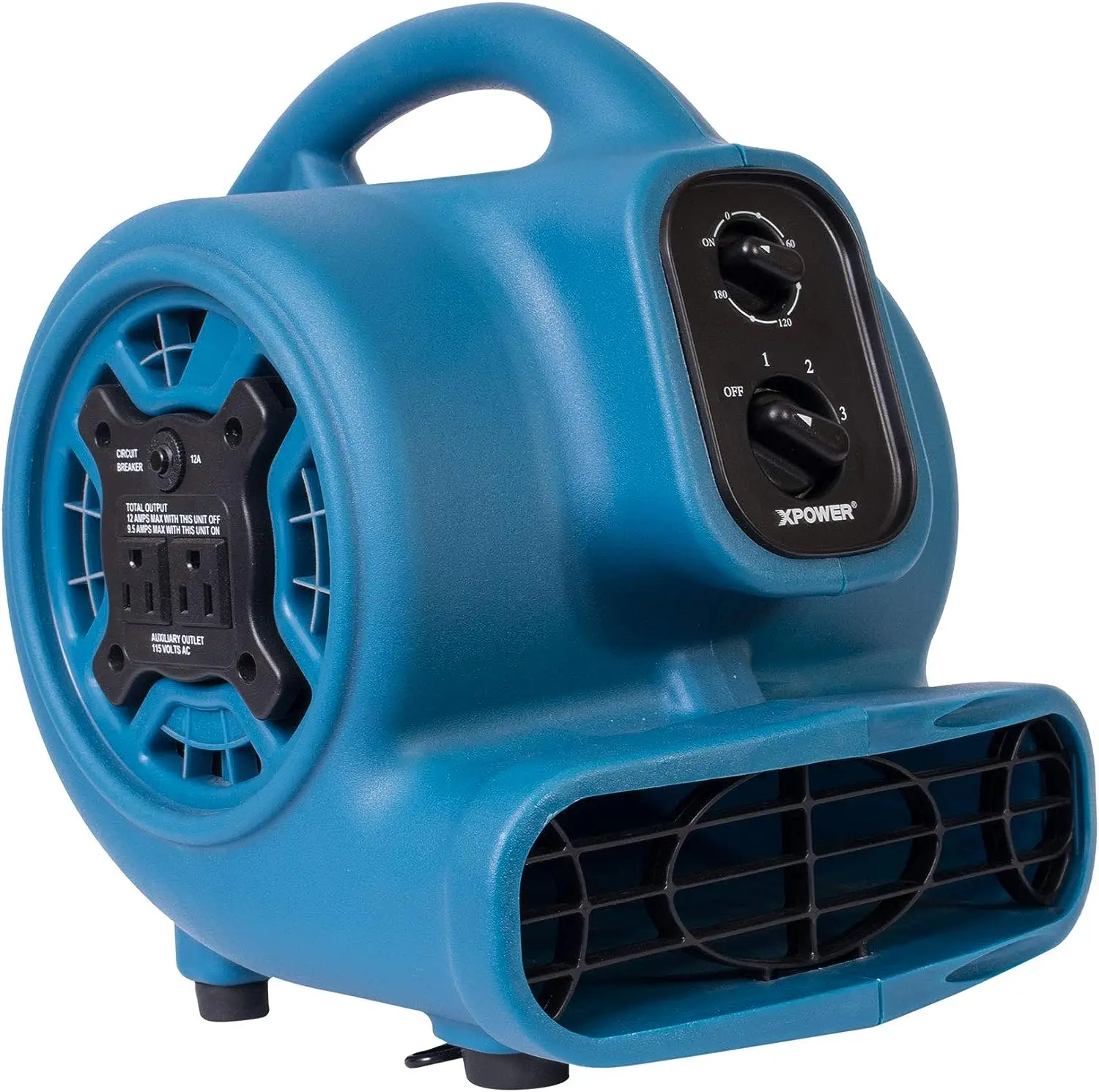 

P-230AT Mini Mighty 1/4 HP 925 CFM Centrifugal Air Mover, Carpet Dryer, Floor Fan, Blower, Stackable, Daisy Chain, for Water Dam