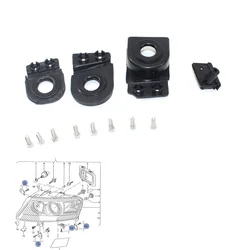For Audi A6 S6 C6 2005-2011 Headlight Repair Kit Repair Parts Headlight Claw Black Plastic Foot Fixing 4F0998121 4F0998122