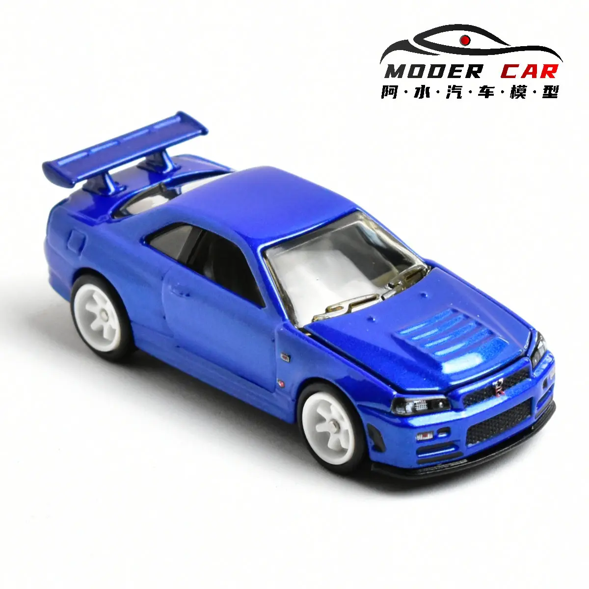 ZZC 1:64 성인 취미용 GTR R34 기념 다이캐스트 모형 자동차