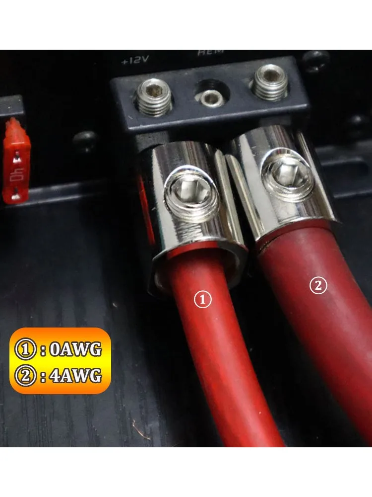 Description Picture 6 of itemRT4 Block Terminal  Audio Electrical Connector   0AWG 4AWG 8AWG Plant Car Engine Bus Bar Cable Connector