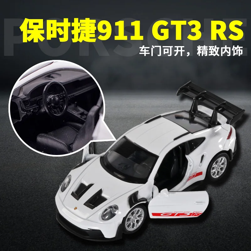 1:36 Porsche 911 992 GT3 RS Alloy Track Racing Car Model Diecast Metal Toy Sports Car Model High Simulation Collection Kids Gift 5