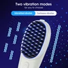 Electric High Frequency Vibration Hair Brush Massager With Two Comb Teeth Red Blue Light Electric Massage Comb Scalp Massager 2