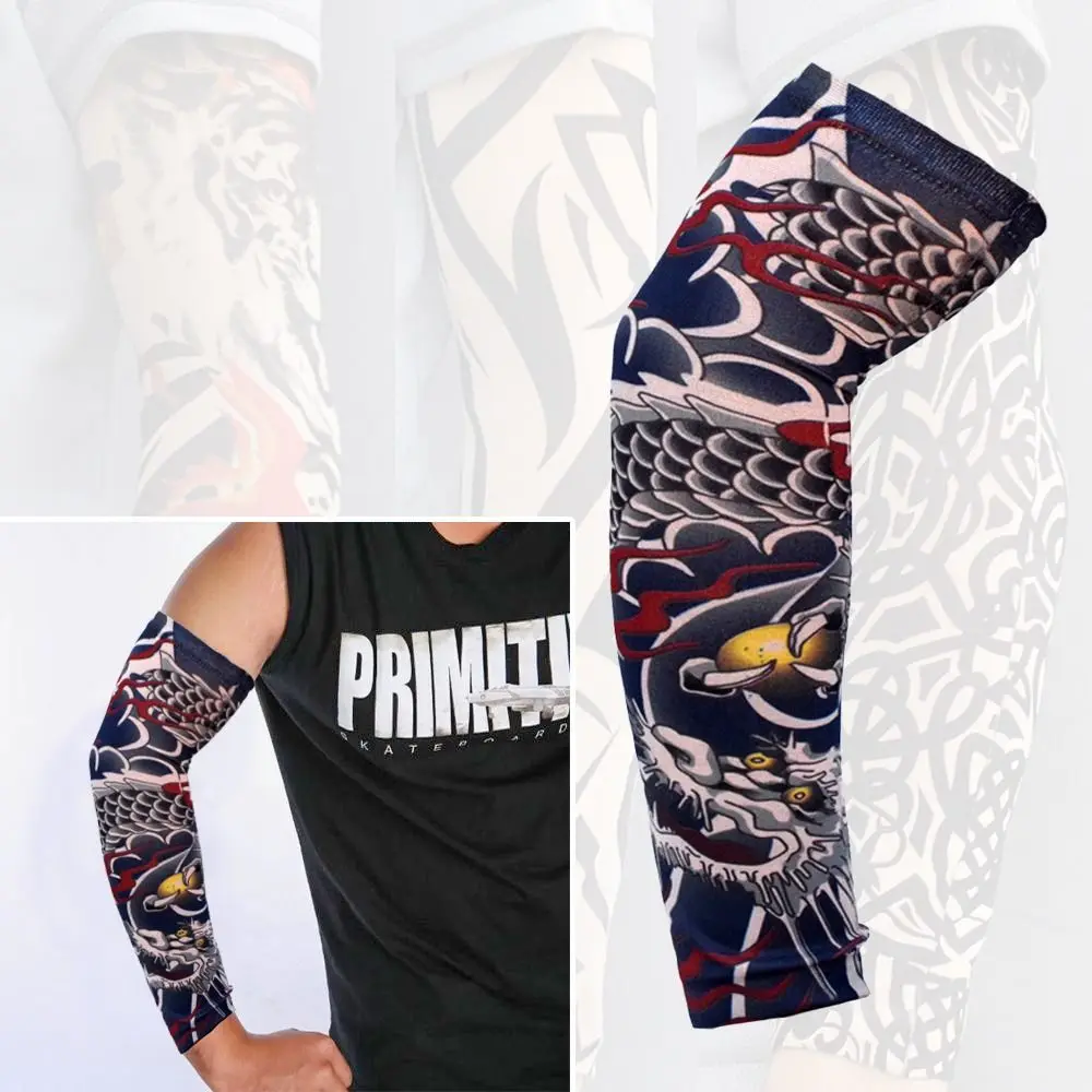 Sun Protection Sleeves Cycling Arm Covers Arm Cooling Sleeves Cut Resistant Arm Sleeves Arm Compression Sleeves Arm Shaping Sleeves Bike Arm Sleeves 1Pcs Flower Arm Tattoo Sleeves Seamless Outdoor Riding Sunscreen Arm Sleeves Sun Uv Protection Warmers For Men Women