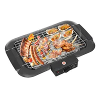 Grill électrique 2000W 6 vitesses gril de table électrique gril de barbecue de comptoir léger 6
