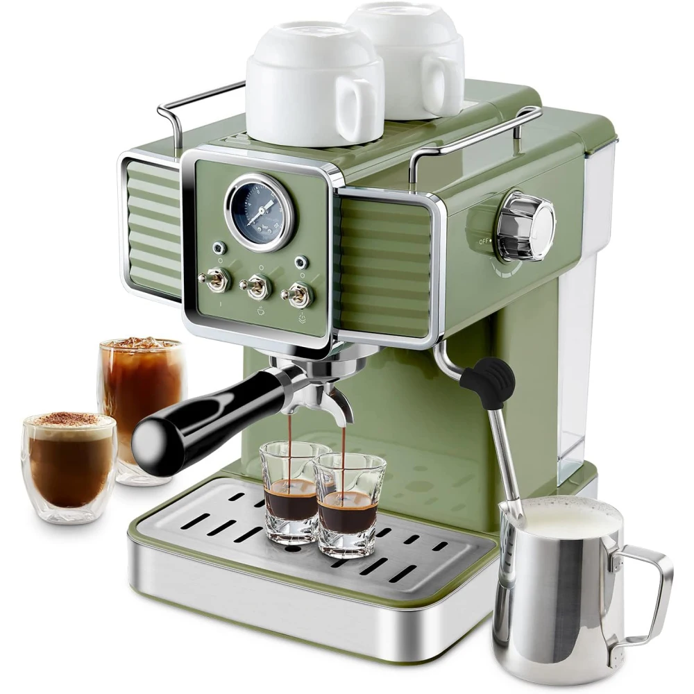 15 Bar Espresso Coffee Machine，Professional Coffee Maker, 54 Oz Removable Water Tank Espresso Maker Cappuccino, Latte, Machiato 2