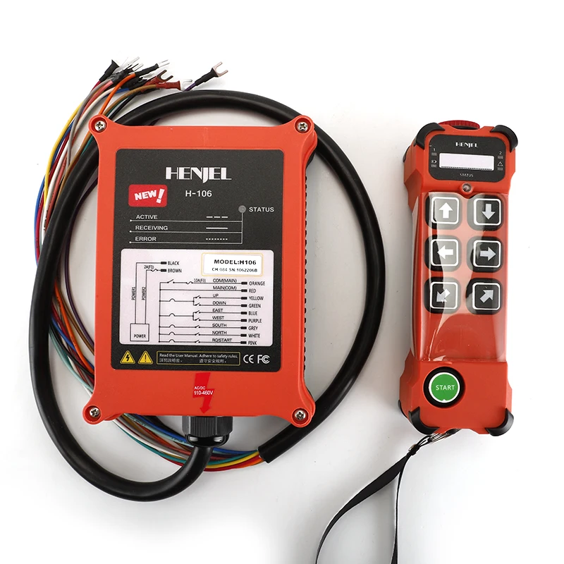 Controle Remoto sem Fio Industrial Condução Velocidade Única Grua Botão cd H106 Universal