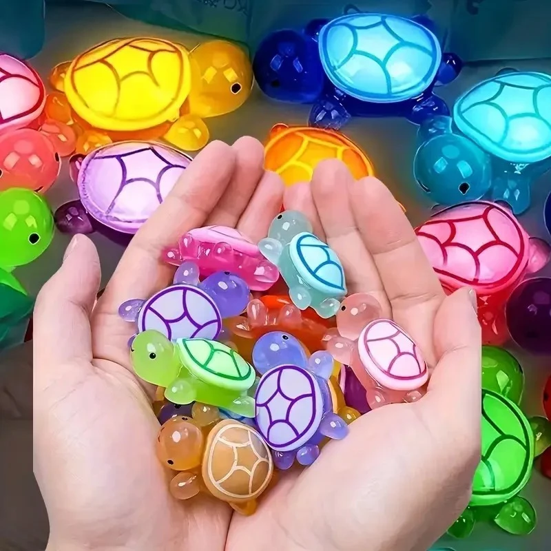 Glow in Dark Resin Sea Turtle Ornaments for Home Decor