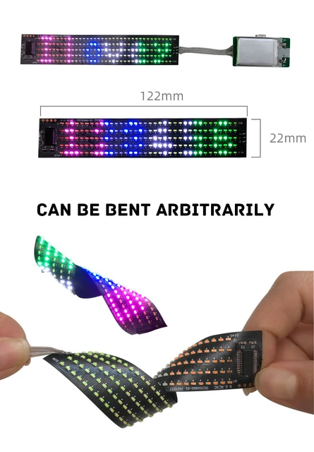 Bluetooth Led Pixel Matrix Screen For Diy Apparel & Glow Party Supplies