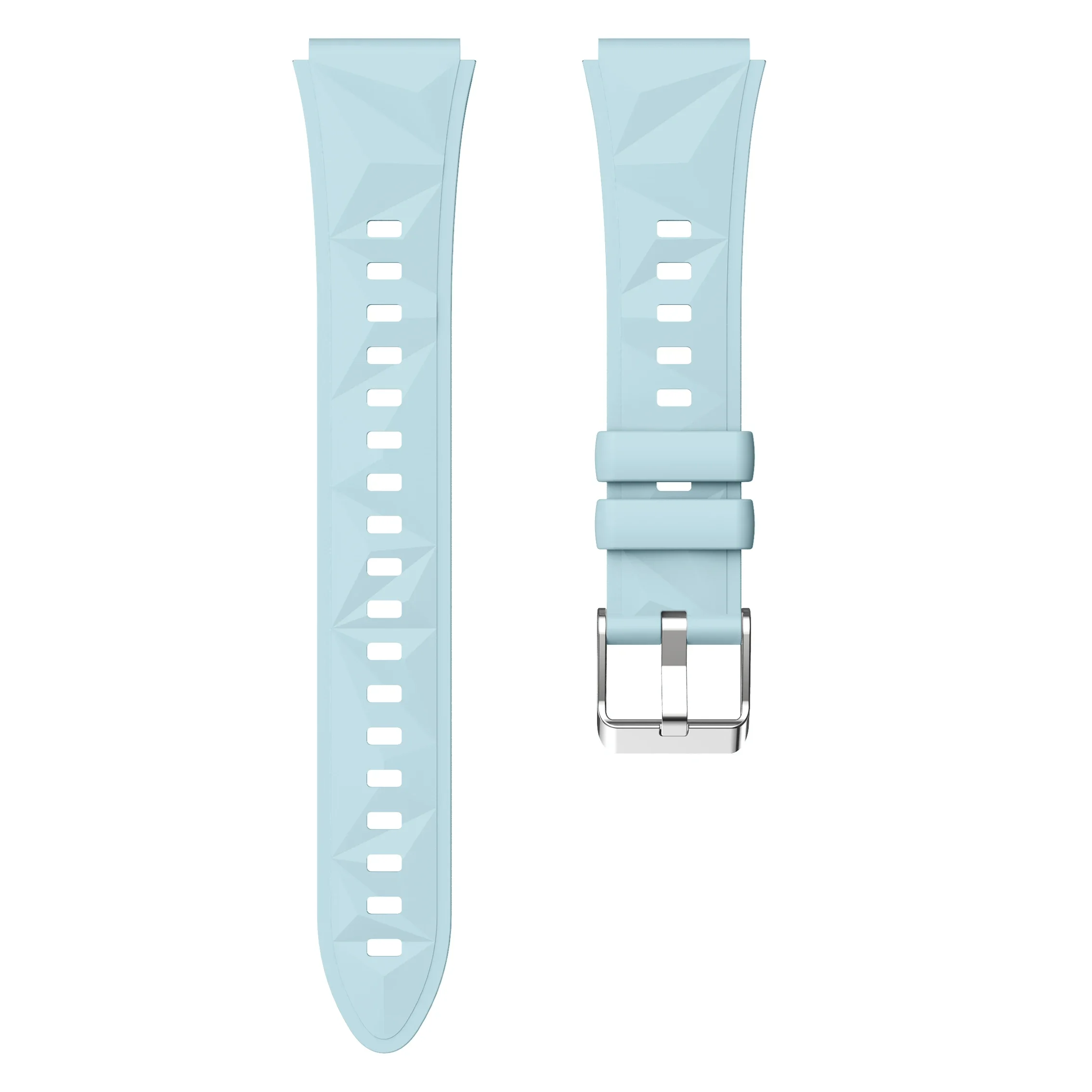 Universal 18mm Sports Silicone Classic Buckle Replacement Watch Band
