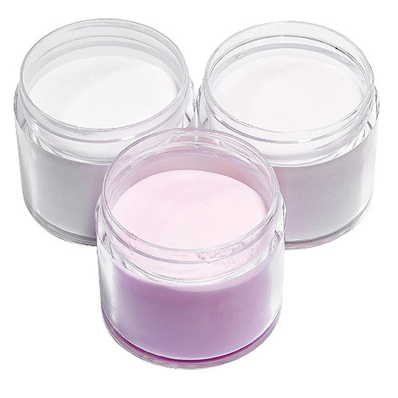 Acrylic Powder Kit 3Colors 1 pc Acrylic Powder for Nails Art Polymer Tips Builder Pink Clear White Nails Professional