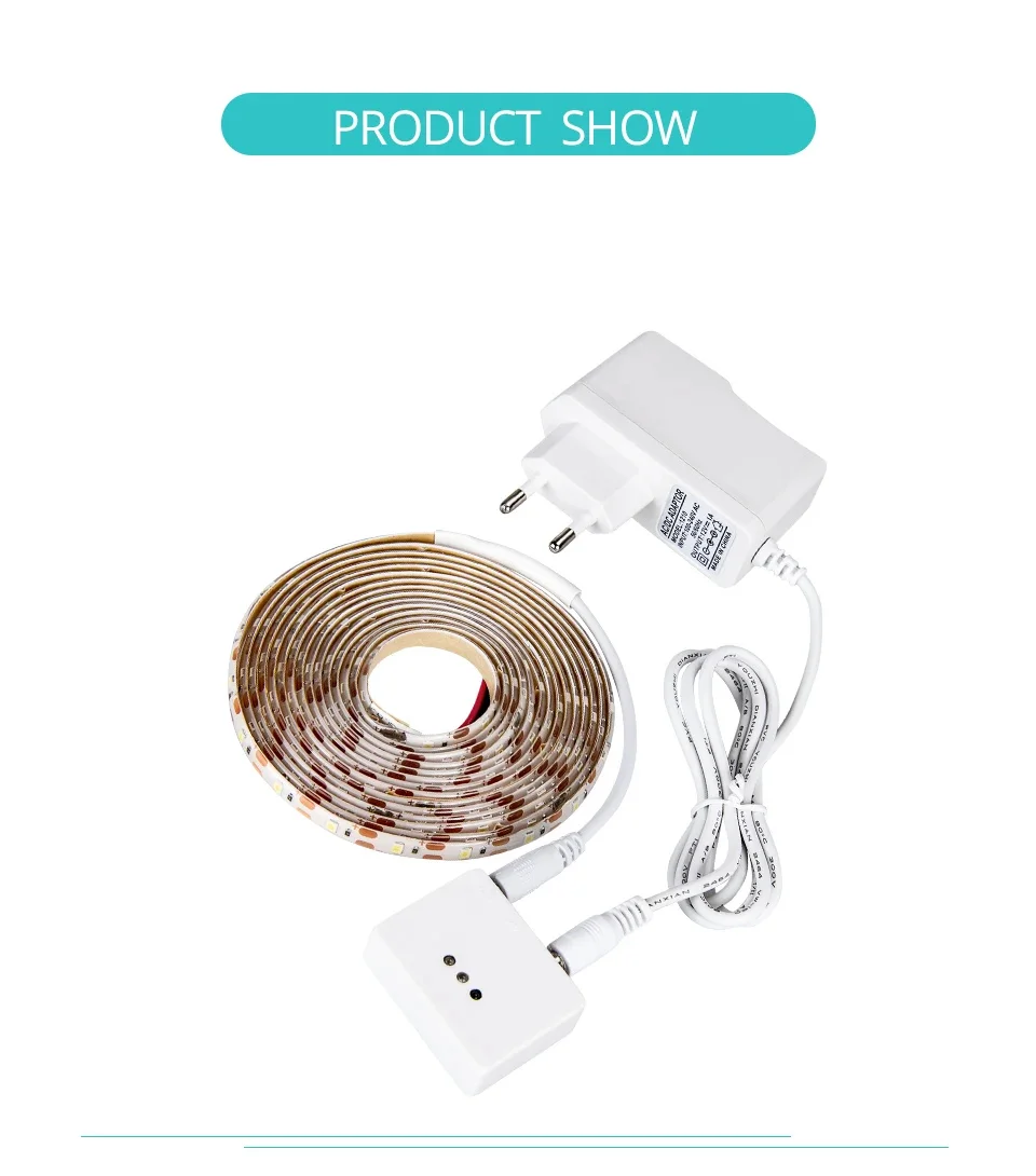 Description Picture 4 of itemLED Strip Lights Motion Sensor Hand Sweep Waving ON OFF Backlight Lamp Tape TV Kitchen Lighting Led Light Under Cabinet Lamp