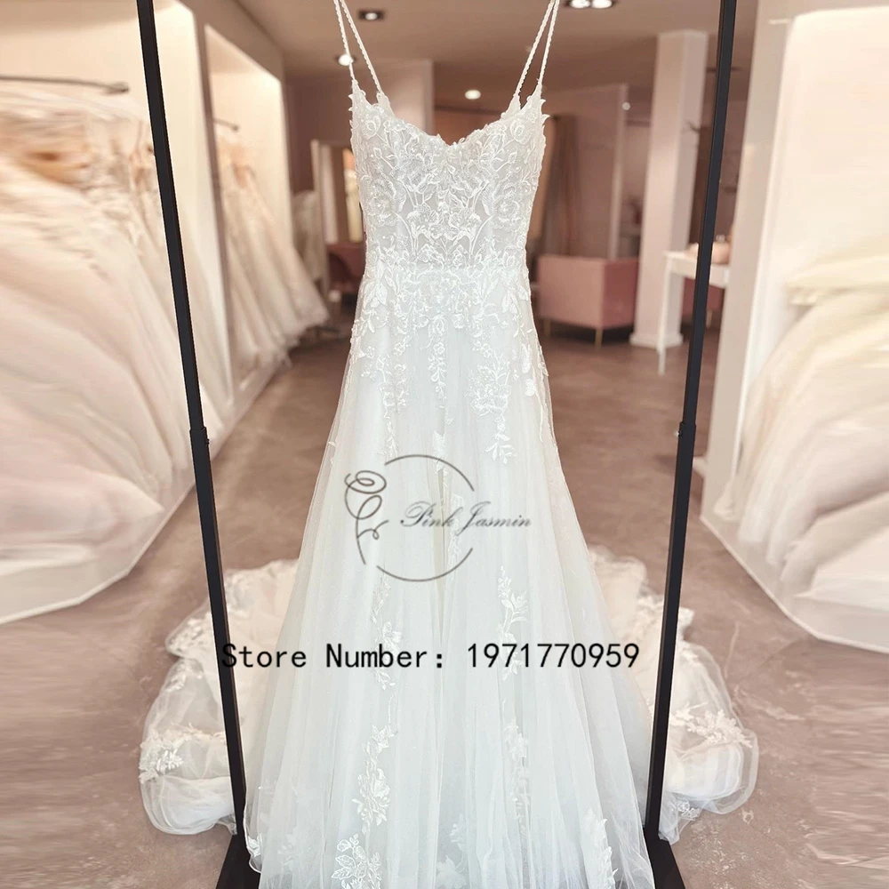 

Sweetheart Gorgerous White Wedding Dresses For Bride Sleeveless Applique Elegant Lace Bridal Gowns With Soft Tulle 2023 New