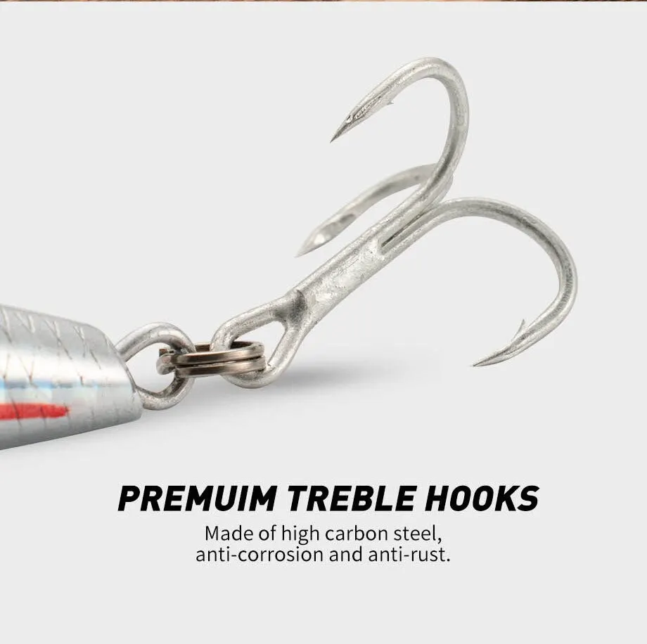 Angel köder sinkende Elritze 13cm 15cm 40g 60g Gewichts system Hart köder Pesca starke Drillinge Wobbler Jerkbait Swimbait Köder – Detail 7