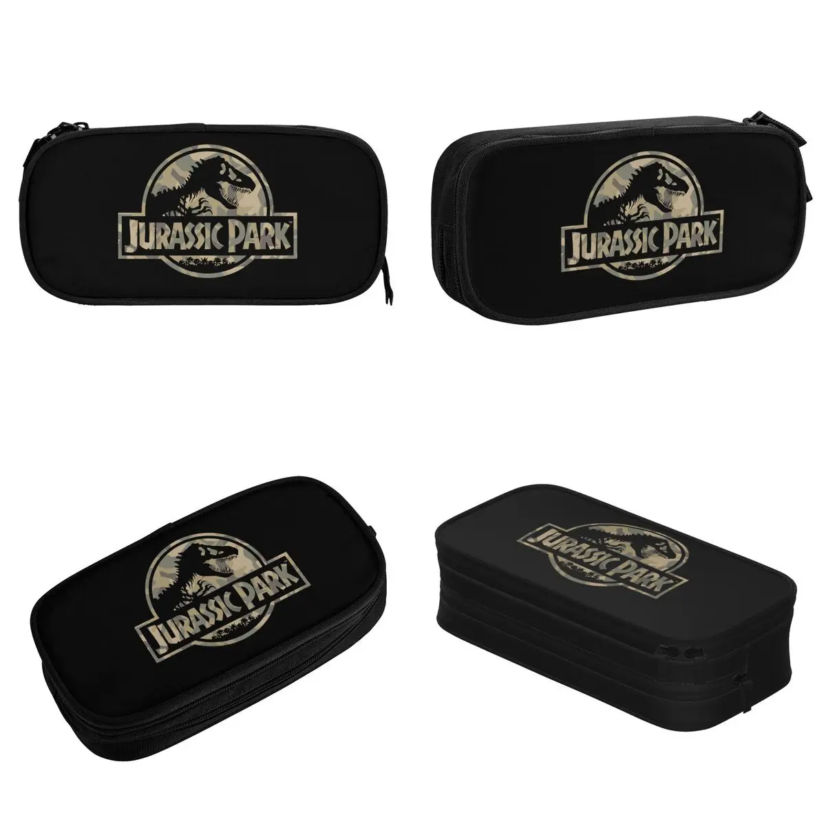 Fashion Jurassic Park Pencil Case Pencilcases Pen for Student Big Capacity Bag Office Zipper Accessories