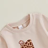 2024-05-31 Lioraitiin Baby Boy First Birthday Outfit, Animal Print Long Sleeve Sweatshirt Elastic Waist Pants Set for Fall 4