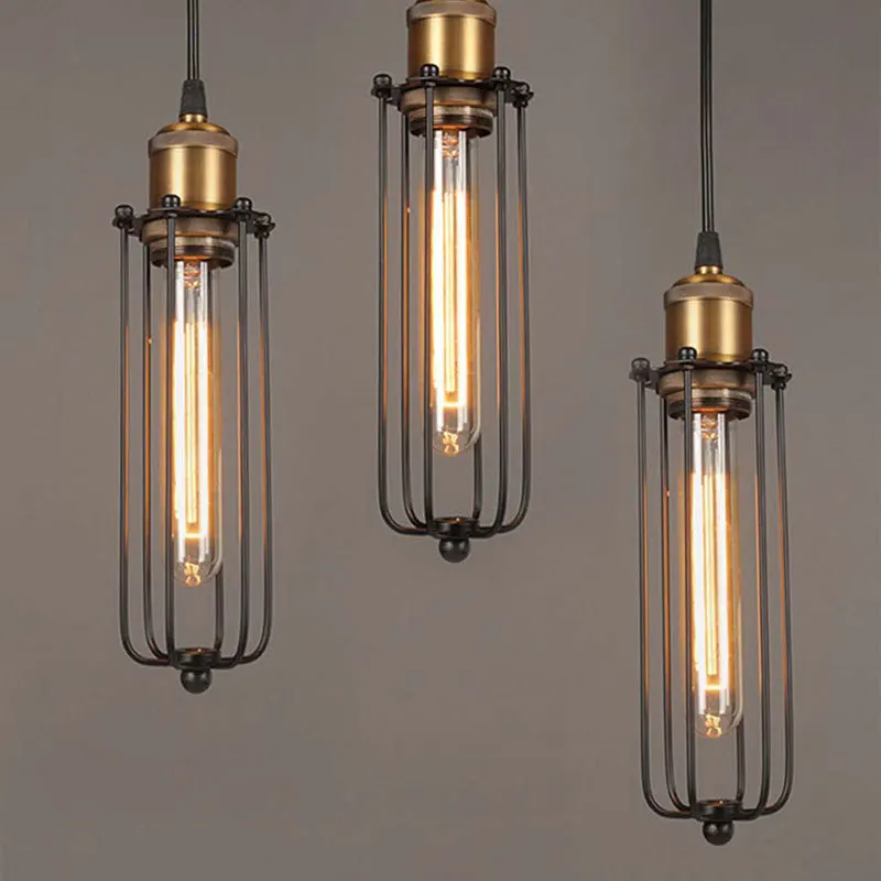 Description Picture 5 of itemIndustrial Style Creative Restaurant Small Chandelier Led Iron Chandelier American Retro Bar Table Cafe Lighting Lighting Tools