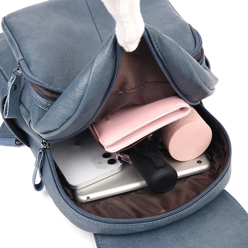 New Women's Shoulder Bag Korean Version Shoulder Bag Trendy Large Capacity Travel Backpack Atmospheric College Student Backpack_voghion.com