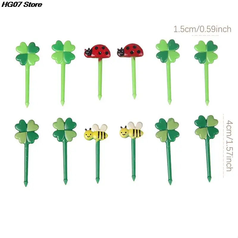 8/12Pcs Kids Fruit Picks Needle Stick Toothpicks Mini Creative Fruit Cake Dessert Food Forks Lunch Box Decor Bento Accessories fruit fork food picks food toothpicks
