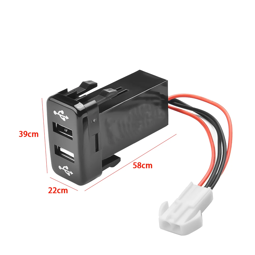 

Charger USB Charger Car Dual Charging Dual Port For Toyota 2003-2009 USB Accessory Any Tablet High Speed Charging