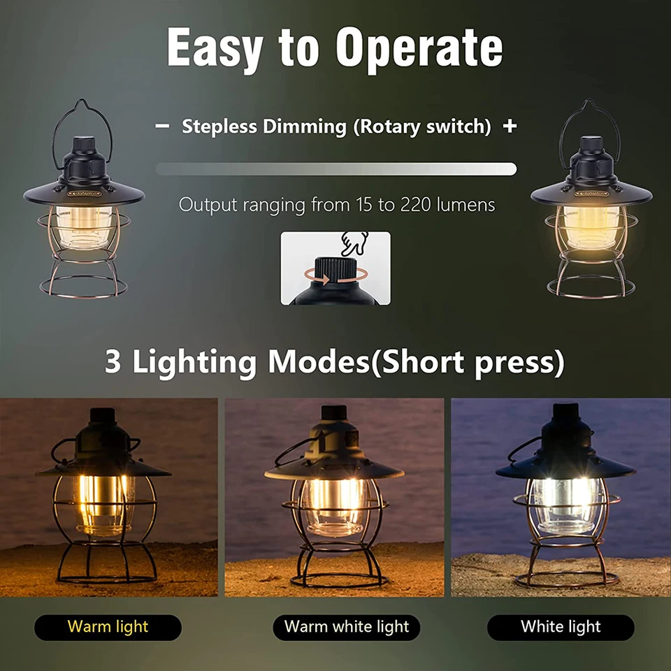 Lanterna da campeggio antizanzare antizanzare Luce da campeggio USB ricaricabile Anti-insetti
