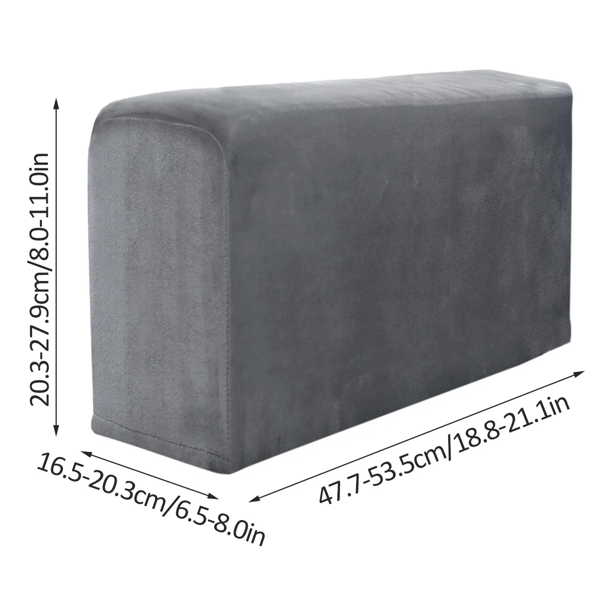 2pcs Universal Armrest Covers Non-Slip Sofa Armrest Protector Soft Warm Couch Arm Rest Covers Thickened Furniture Arm Protector 6