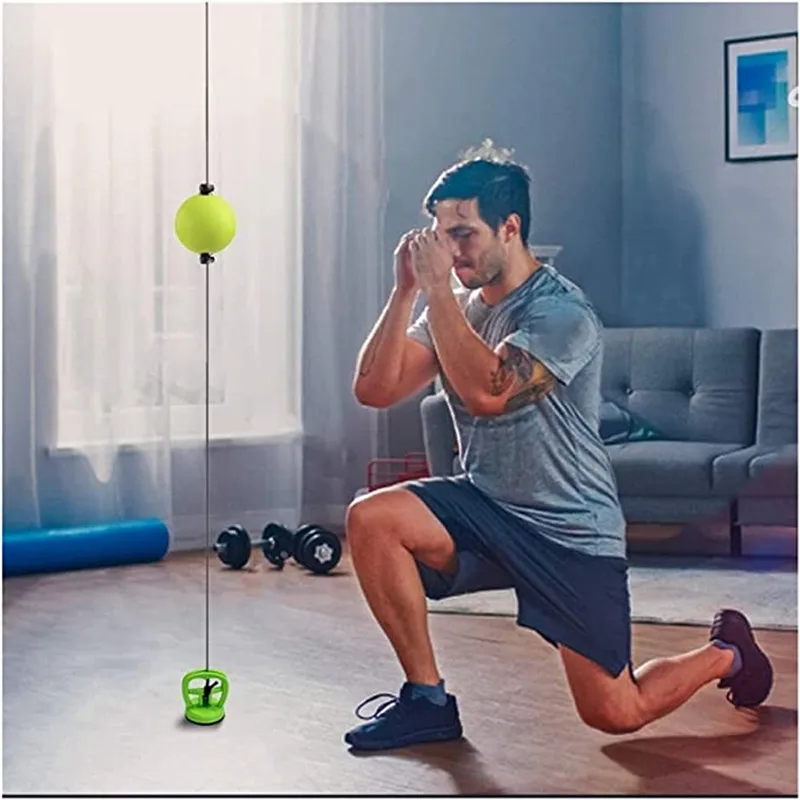 Suction Cup Boxing Ball Reflex Speed Ball Height Adjust Hand Eye Reaction Training Punch Fight Fitness Equipment Accessory boxing speed ball