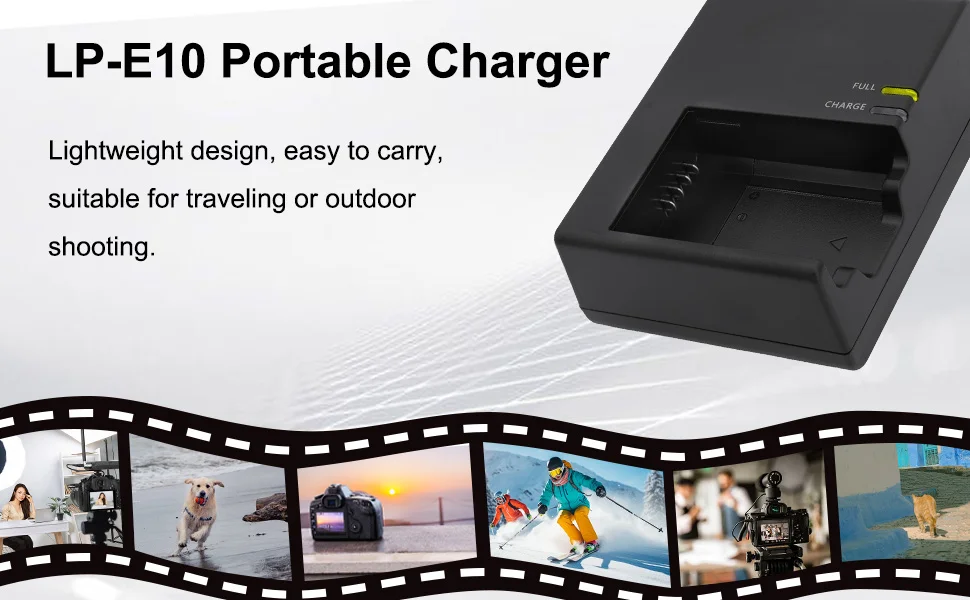 KUTOU New LC-E10C Camera Battery Charger For Canon LP-E10 Battery EOS 1100D 1200D 1300D KISS X50 X70 X80 Rebel T3 T5 T6 Cameras