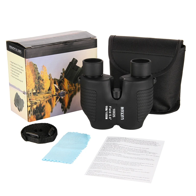 Auto Focus Compact Binoculars for Adults, FMC Mini Pocket Binoculars, Telescope for Travel, Hiking, Scenery, Camping 6