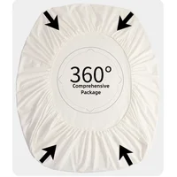 Drap-housse imperméable avec bandes élastiques, housses de matelas réglables antidérapantes pour lit simple, Double, King, Queen, 140/160/200cm 4