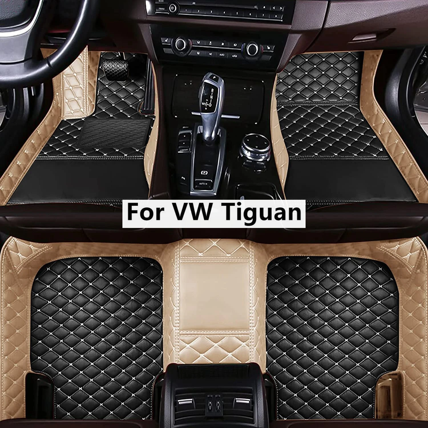 

Подходящие цвета автомобильные коврики на заказ для VW Tiguan, автомобильные коврики, Аксессуары для ног