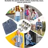 Metal Button Extender Pants Jeans Free Sewing Adjustable Retractable Waist Extenders Button Waistband Expander for DIY Sewing 5
