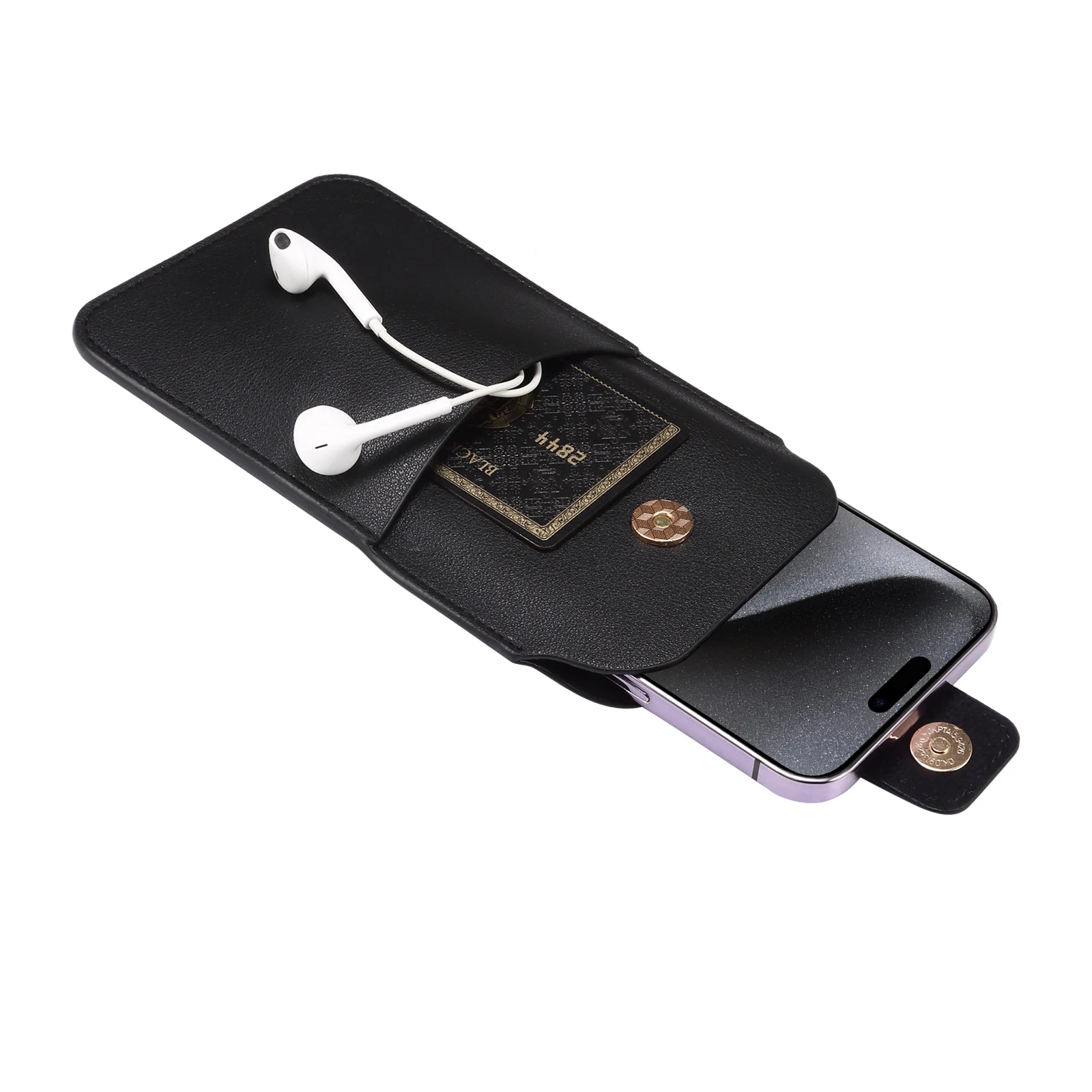 Elegant Universal PU Leather Belt Clip Phone Pouch Case