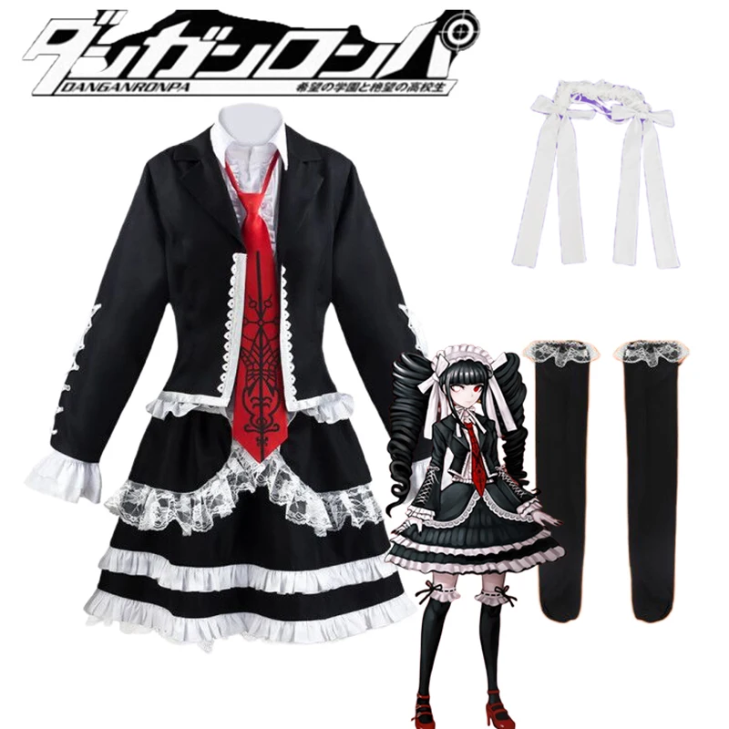 

Yasuhiro Taeko Cosplay Costume Anime Danganronpa Celestia Ludenberg Cosplay Clothes Dress Halloween Costumes for Women Girls