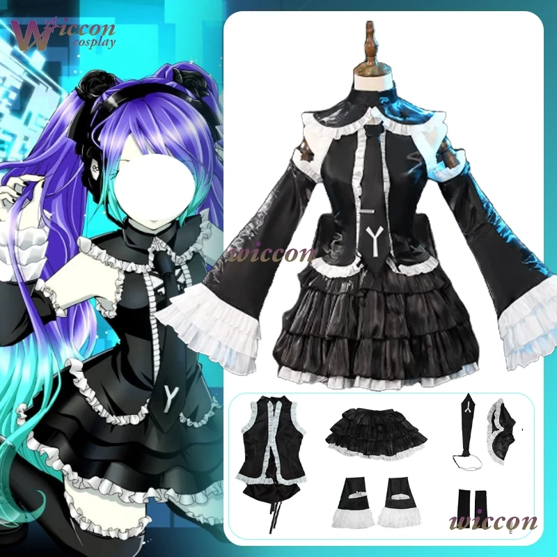 Ready Stock Vocal Outfit Halloween Project Sekai Mikuku Project DIVA Cosplay Infinite Gothic Lolita Dress Costume Christmas - AliExpress 200000532