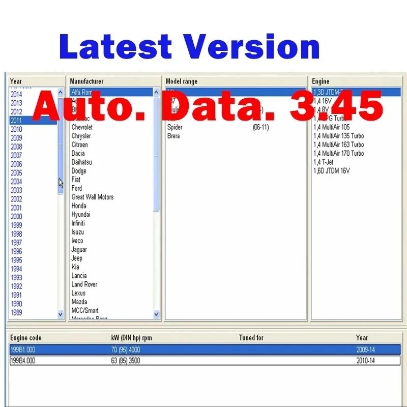 

Автомобильные данные 3,45 диаграммы проводки данные с установкой видео Авто данные 3,45 обновление версии программного обеспечения до 2014 года инструмент для ремонта автомобиля данные