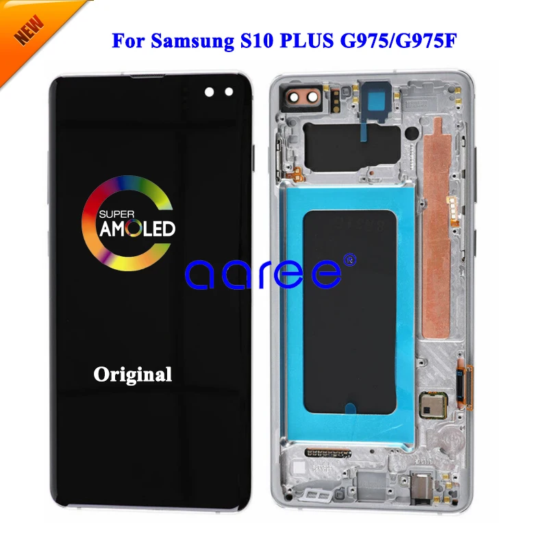 Lcd Super Amomled Per Samsung S10 Plus Lcd G9750 Lcd Per Samsung S10 Plus G9750 Schermo Lcd Touch Digitizer Assembly
